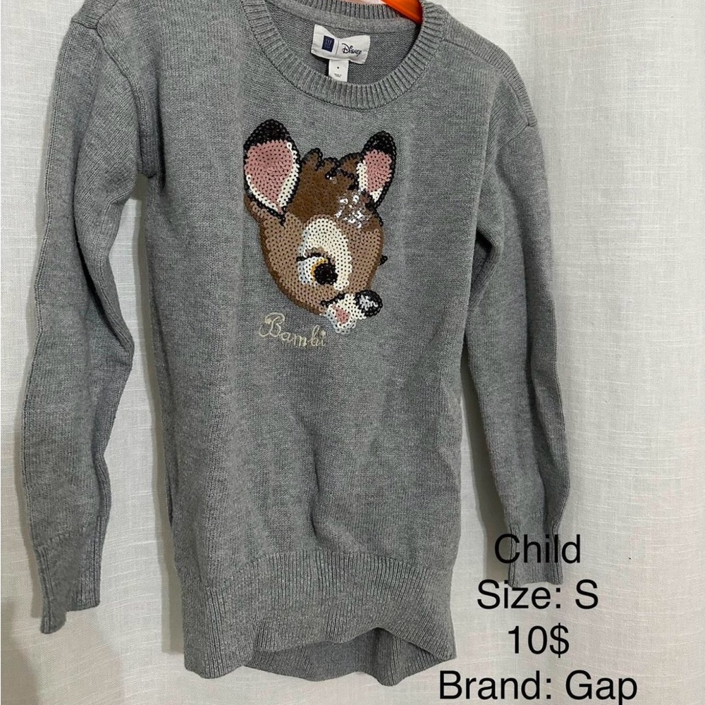 Gap Kids Gray Bambi Sweater